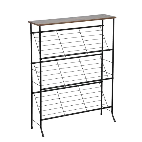 Step Up Your Organization Game: Discover the Rustic Charm of LOFTEY’s 4-Tier Shoe Rack!