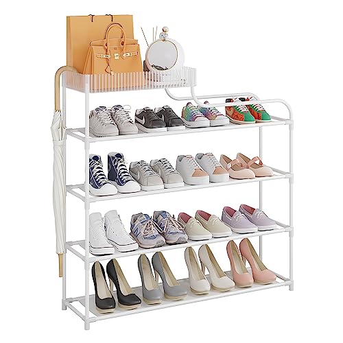 Step Up Your Organization Game with the Sywhitta 4-Tier Shoe Rack!