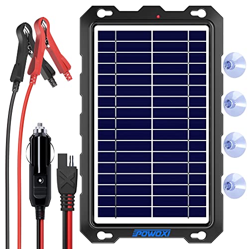 Harness the Sun: An In-Depth Review of the POWOXI 7.5W Solar Battery Trickle Charger