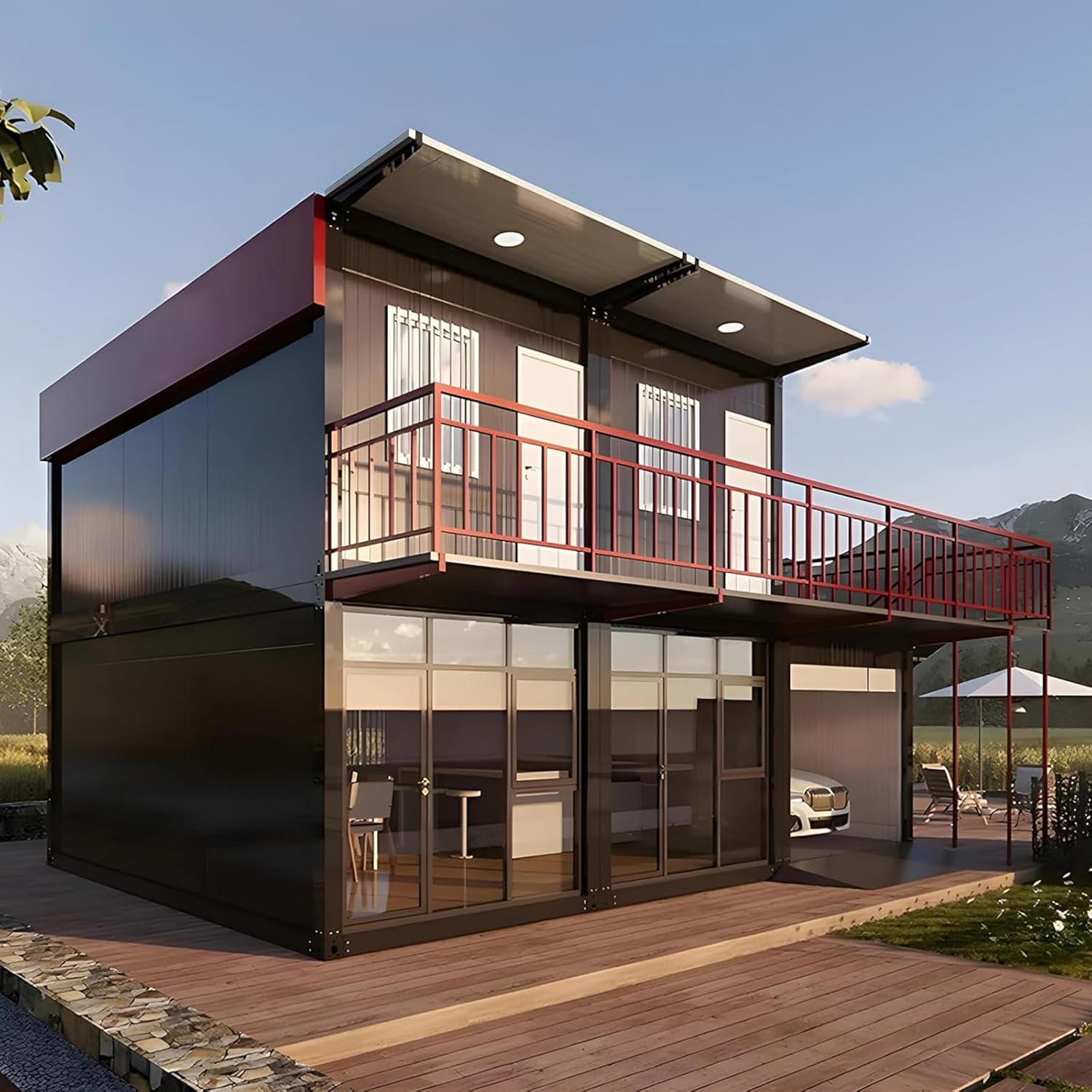 Upgrade Your Lifestyle: Explore the 2 Story Prefabricated Container House!